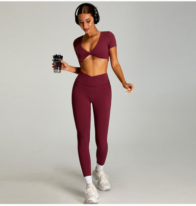 Pantalones Deportivos Cintura Alta Efecto Desnudo Mujer - Secado Rápido y Ajuste Perfecto - Image 20