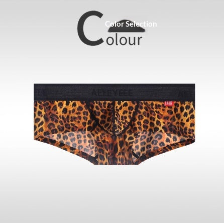 Bóxer Tipo Brief Estampado Leopardo Ultra Delgado para Hombre - Image 18
