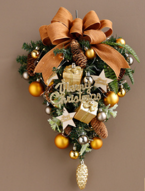 Corona Navideña Jinghua para Puerta - Decoración Elegante de Pared - Image 22