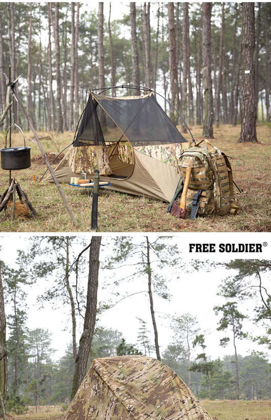 Tienda de Campaña Individual Camuflada - Protección Impermeable y Solar - Image 11