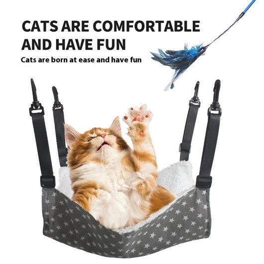 Cama Colgante para Gatos con Forro de Lana - Hamaca Térmica para Mascotas - Image 2