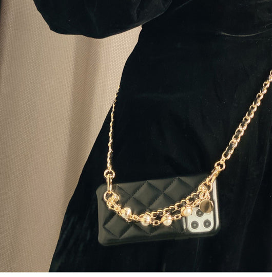 Funda para Celular con Cadena de Perlas Xiangfeng - Diseño Elegante y Funcional - Image 7