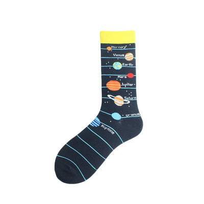 Calcetines de Algodón Estilo Universo Alien para Hombre - Image 31
