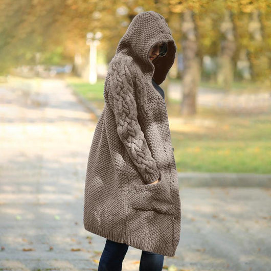 Chaqueta de Punto Ajustada Monoabotonada Manga Larga Estilo Urbano - Image 2