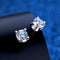 Fashionable And Simple Bull Head Moissan Diamond Earrings 1carat