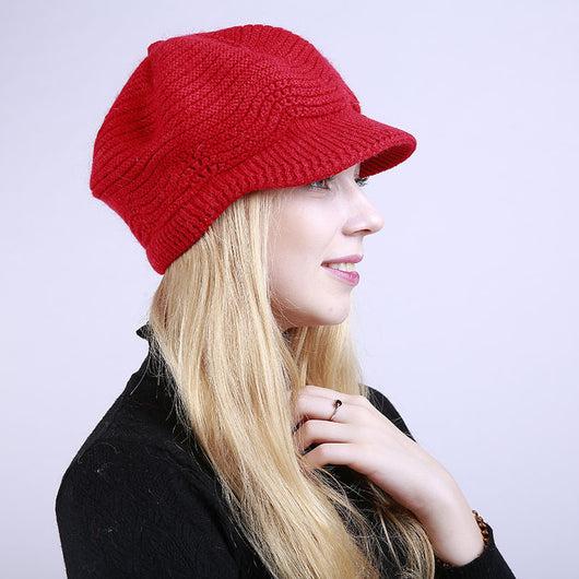Gorro Tejido Cálido de Lana para Mujer - Image 8