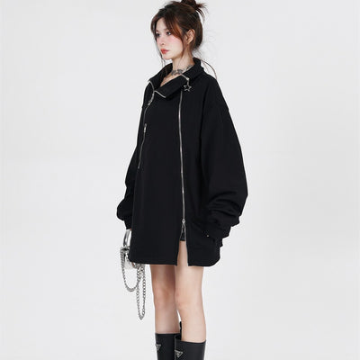 Abrigo Holgado de Doble Cierre para Parejas en Tonos Neutros - Image 3