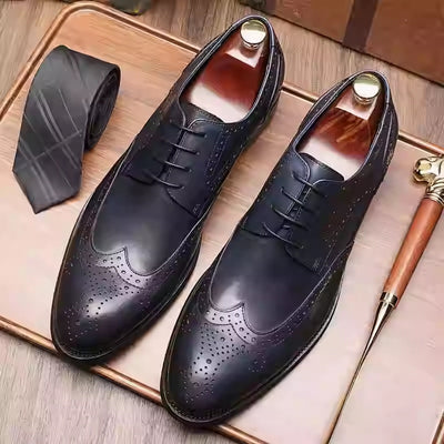 Zapatos Formales de Punta Fina para Hombre - Estilo Británico Elegante - Image 5