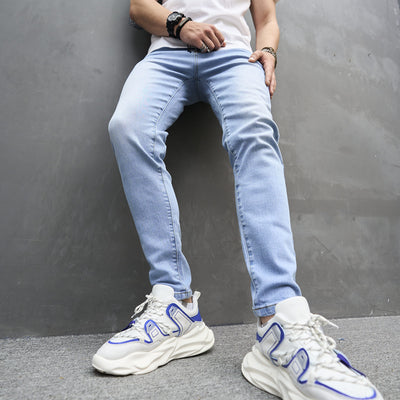Jeans Skinny Elásticos de Algodón para Hombre - Image 8