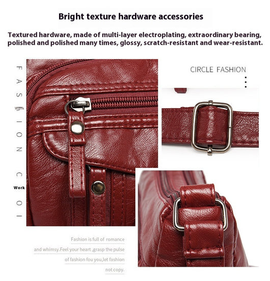 Bolso Mensajero de Cuero con Múltiples Compartimentos y Bolsillos - Image 33