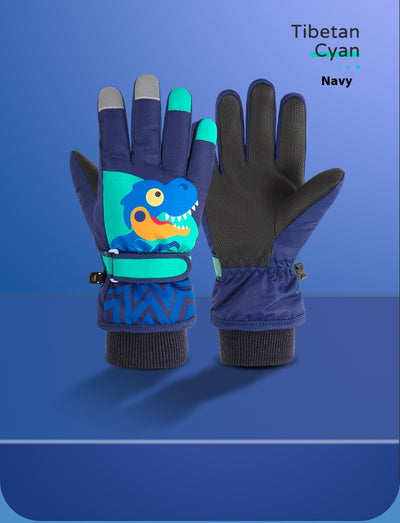 Guantes Térmicos Acolchados para Niños con Diseño de Dinosaurio - Image 15