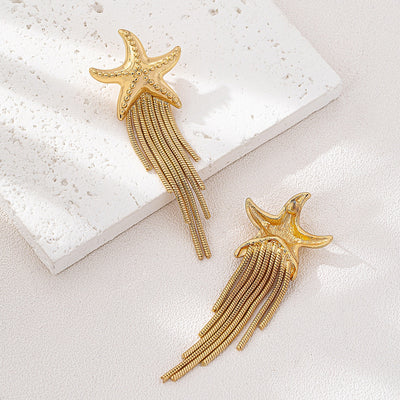 Aretes Estrellas de Mar con Borlas - Estilo Playero Bohemio - Image 12