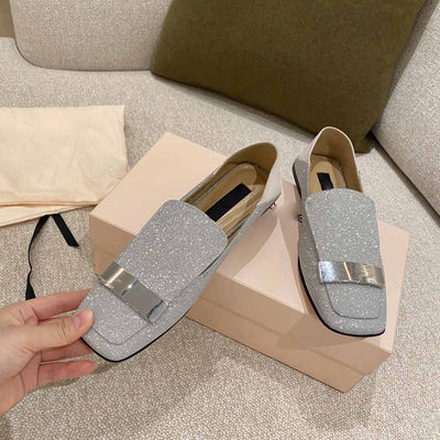 Mocasines Planos Versátiles con Punta Cuadrada y Talón Flexible para Mujer - Image 5