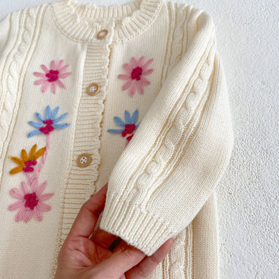 Pelele Tejido Artesanal con Bordados para Bebé Niña - Image 19