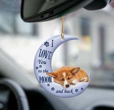 Adorno Colgante Perro Durmiente Ángel - Decoración Acrílica para Auto y Hogar - Image 43