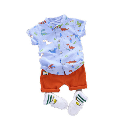 Conjunto Infantil Playera Manga Corta Estampado Dinosaurios - Image 5