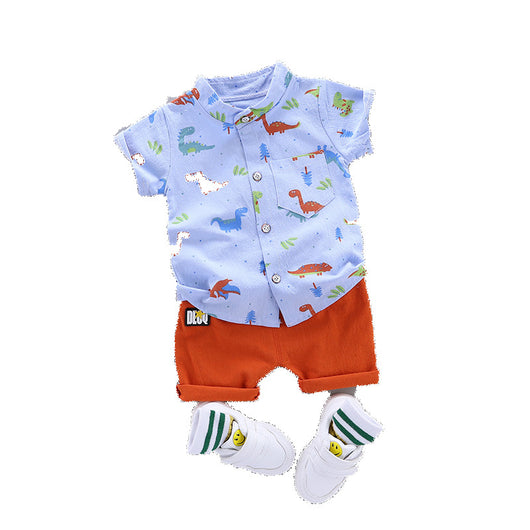 Conjunto Infantil Playera Manga Corta Estampado Dinosaurios - Image 5