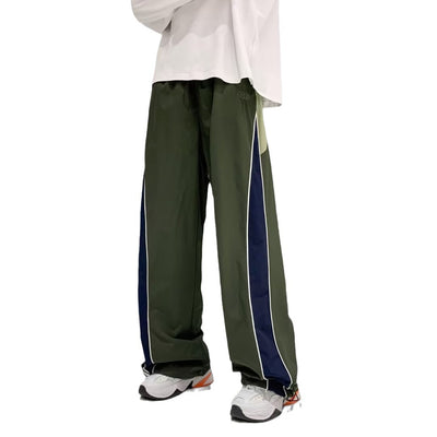 Pantalones Escolares Clásicos con Rayas Laterales para Hombre - Image 3