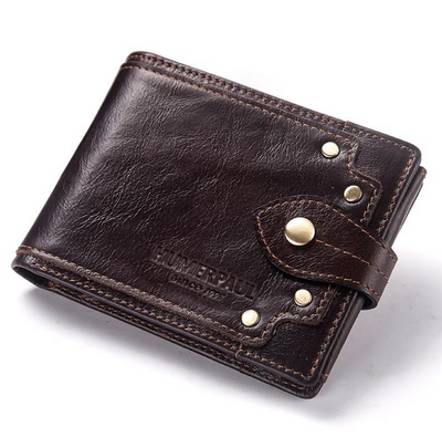Billetera de Cuero Genuino para Hombre con Múltiples Compartimentos y Protección Antimagnética - Image 14