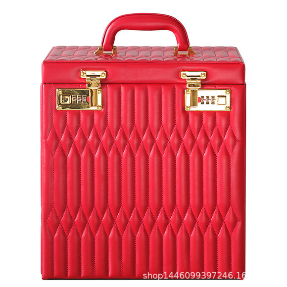 Caja de Almacenamiento para Joyas con Candado de Contraseña de Gran Capacidad