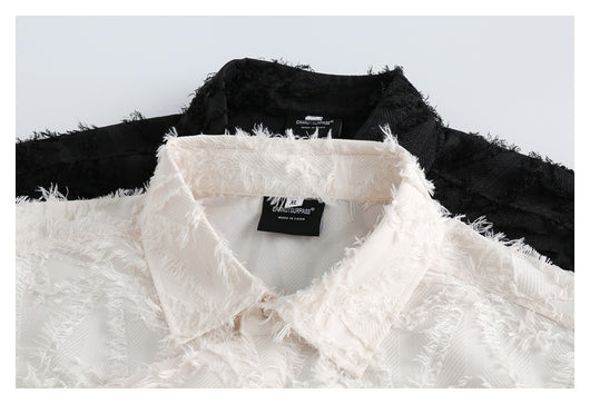 Camisa Francesa Suelta Diseño Exclusivo Manga Corta - Image 16