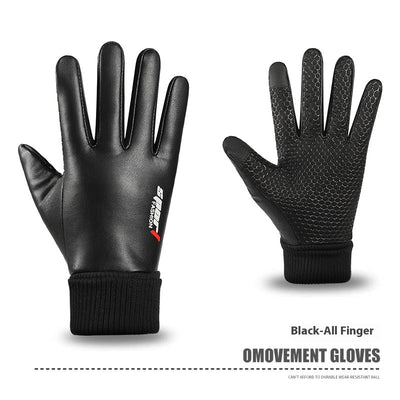 Guantes de Cuero para Hombre, Impermeables, Antideslizantes y para Pantalla Táctil - Image 6