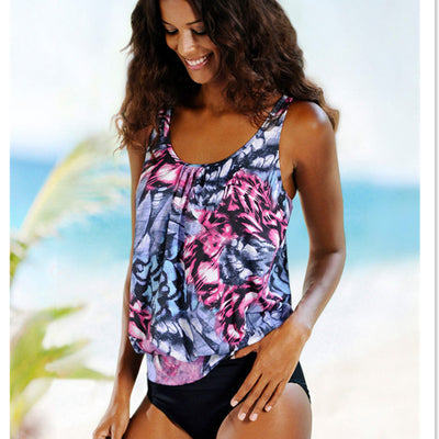 Bikini Estampado Talle Grande con Corte Lateral para Mujer - Image 8