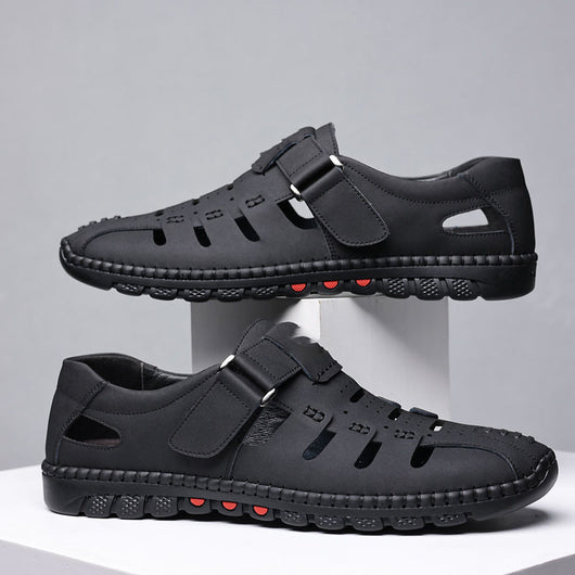 Zapatos Casuales de Cuero para Hombre con Diseño Calado Transpirable - Image 9