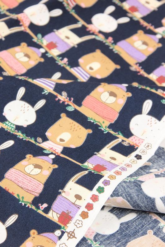 Tela de Algodón Estampada con Animales Lindos - Artesanal para DIY - Image 13