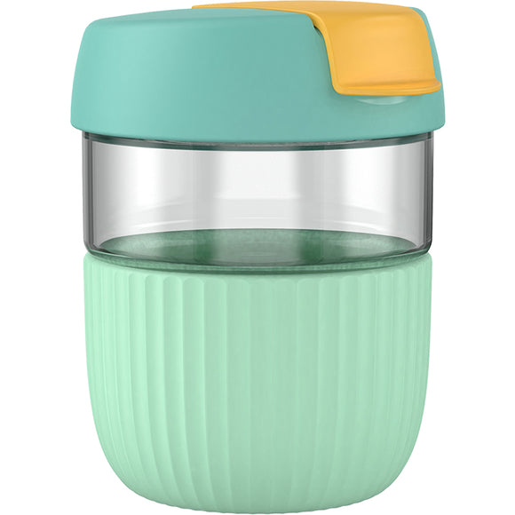 Vaso Térmico de Vidrio con Tapa Hermética - Taza Reutilizable Premium