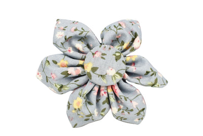 Collar Floral Azul de Algodón Poliéster para Mascotas - Image 22