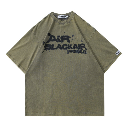 Camiseta Casual Unisex con Alfabeto Graffiti Retro y Diseño Personalizado - Image 14