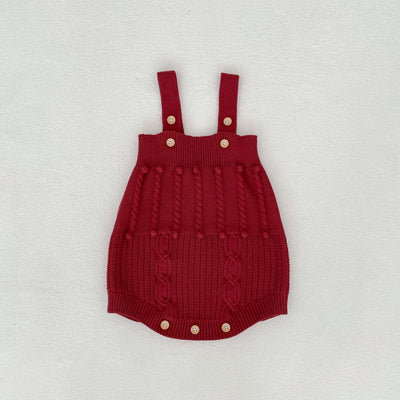 Conjunto de Dos Piezas: Enterizo Tejido con Bolas de Burbujas y Abrigo para Bebé Niña - Image 36