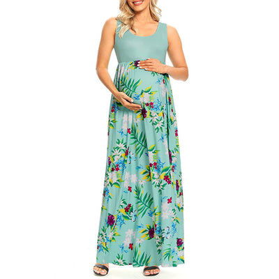Vestido de Maternidad con Estampado y Costura Clásica - Image 5