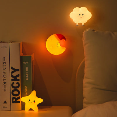 Lámpara LED Táctil Nube Moon XINGX - Luz Recargable con Imán para Mesita de Noche - Image 4