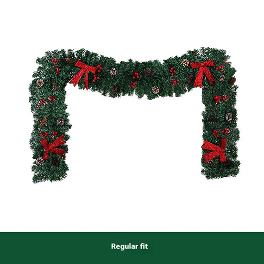 Decoración Navideña de Ratán con Piñas y Moños - Ambiente Festivo Premium - Image 6
