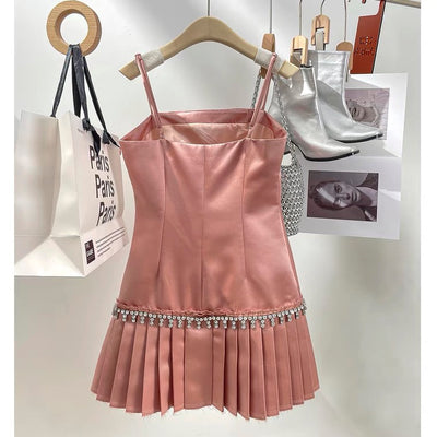 Vestido Satinado Tipo Camisero Ligero con Tirantes para Verano - Image 11