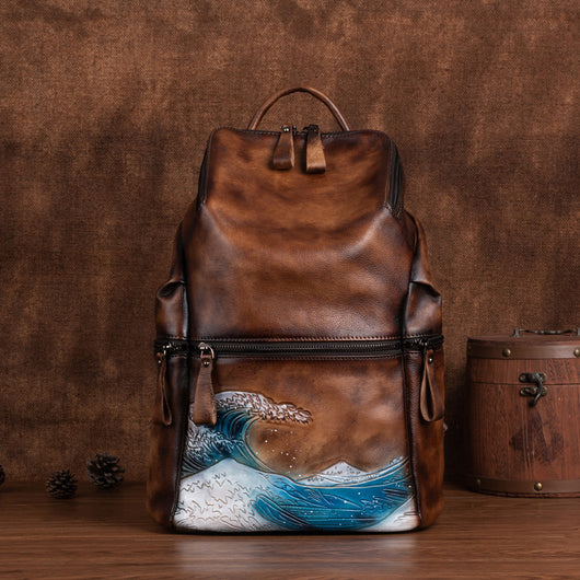Mochila para Mujer de Gran Capacidad con Diseño Retro Degradado - Image 19