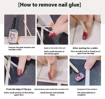 Uñas Postizas Diseño Elegante Estilo Nacional 3D Mate y Brillante - Image 7
