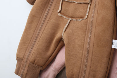 Enterizo Infantil con Capucha y Pelaje - Abrigo Tipo Pijama - Image 9