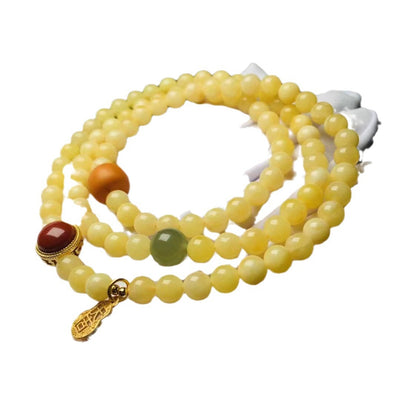 Pulsera de Cera de Abeja Natural con Círculos Múltiples para Mujer - Image 5