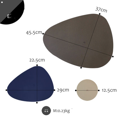 Posavasos de Cuero con Aislamiento Térmico Diseño Geométrico Nórdico - Image 2