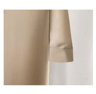 Blusa de Satén Elegante Manga Corta con Cintura Alta para Mujer - Image 3