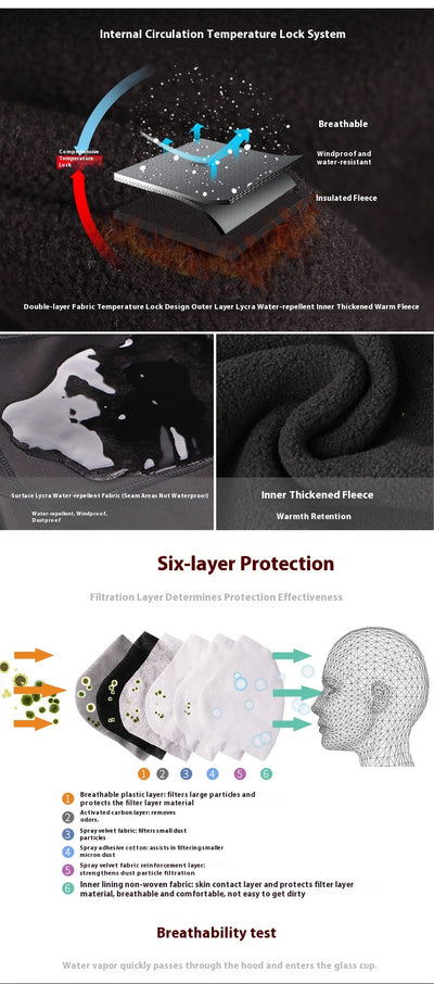 Máscara Térmica Deportiva Protección Viento y Frío para Ciclismo y Actividades Outdoor - Image 17