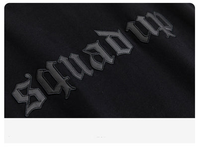Camiseta Manga Corta de Cuero con Parches y Costuras Anchas para Hombre - Image 9