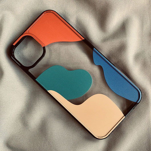 Funda para Celular 13" Geométrica con Bloques de Color Contrastante - Image 3