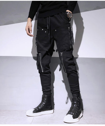 Overol Harem Slim Fit con Cierres Decorativos - Estilo Dark Fashion - Image 11