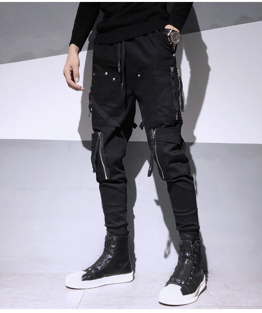 Overol Harem Slim Fit con Cierres Decorativos - Estilo Dark Fashion - Image 11