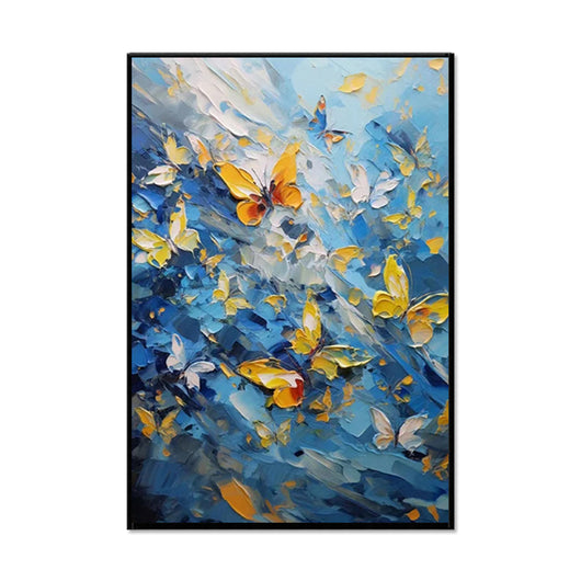 Cuadro Abstracto de Mariposa Pintado al Óleo a Mano sobre Lienzo - Image 6