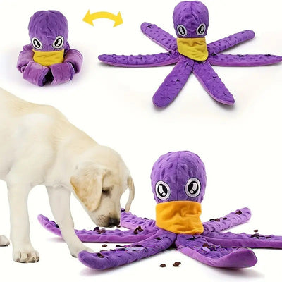 Juguete Interactivo Pulpo para Perros - Peluche con Texturas y Sonidos Crujientes - Image 8
